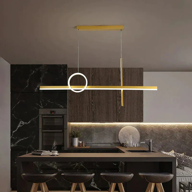 Luxury Dining Room Chandelier Simple Modern Long Living Room Lamp Creative Personality Nordic Dining Room Bar Designer Lamps