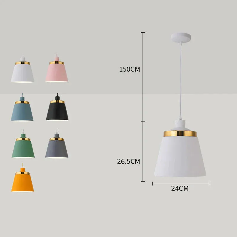 Macaroon Simple Multi-color Dining Table Creative Dining Chandelier Bedroom Hotel Room Kitchen Bar Dining Room Chandelier