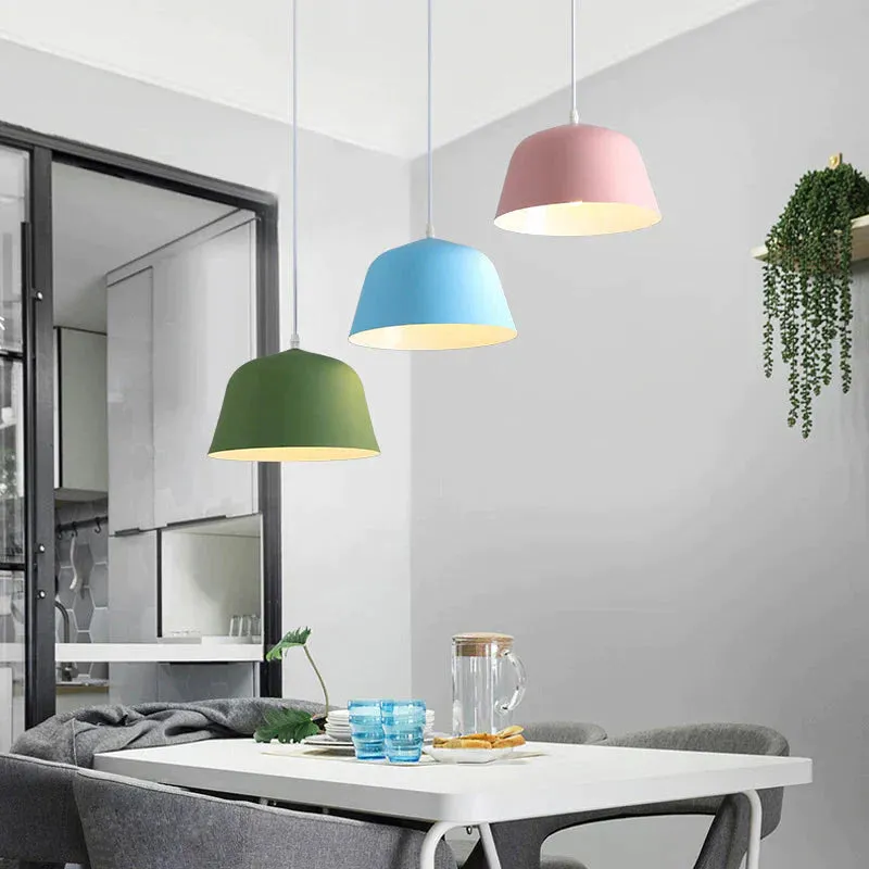 Maccaron Restaurant Three-headed Chandelier Creative Personality Lamps