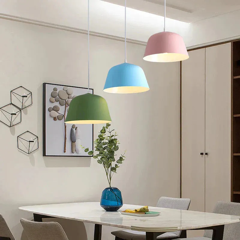 Maccaron Restaurant Three-headed Chandelier Creative Personality Lamps