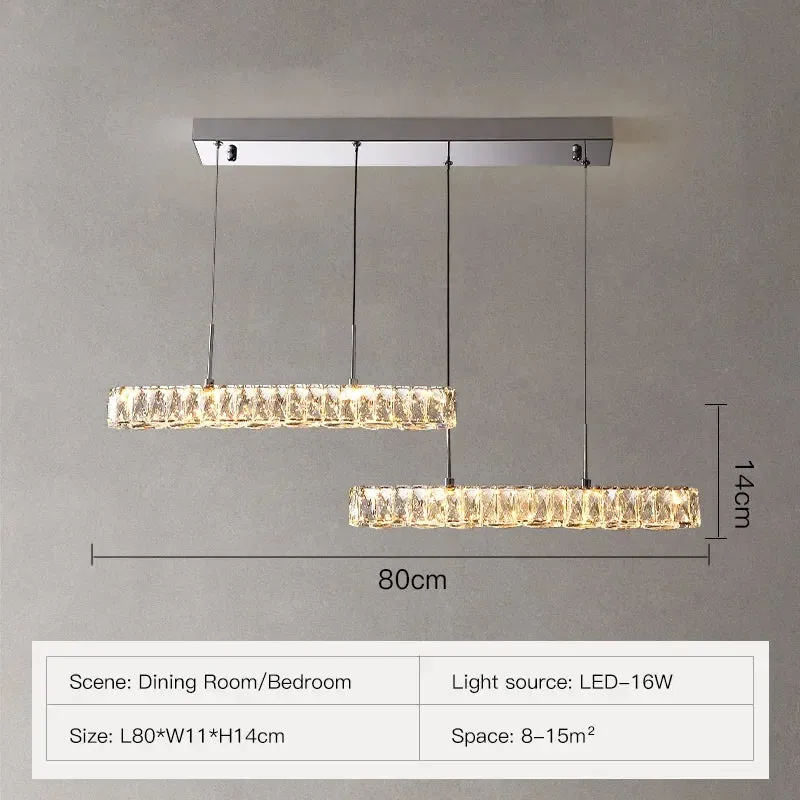 Mansion K9 Crystal Ceiling Chandelier LED Dimmable Lighting