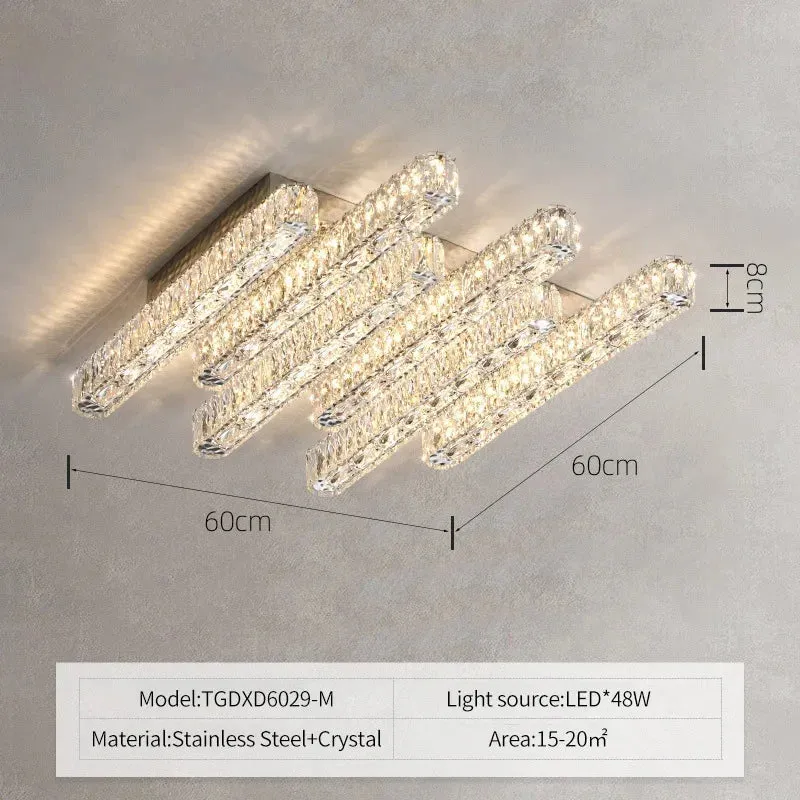 Mansion K9 Crystal Ceiling Chandelier LED Dimmable Lighting