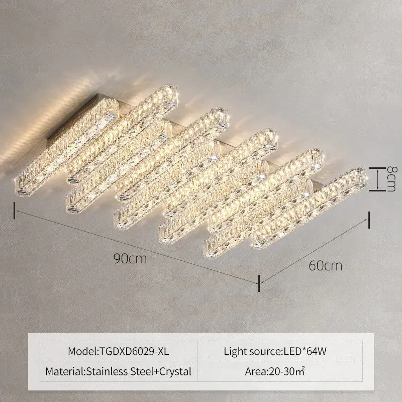 Mansion K9 Crystal Ceiling Chandelier LED Dimmable Lighting