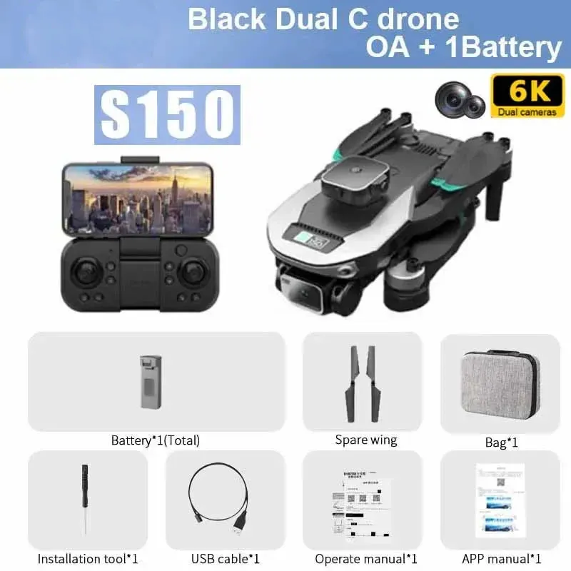 MIJIA S150 Mini Drone 4K Professional 8K HD Dual Camera Drone.