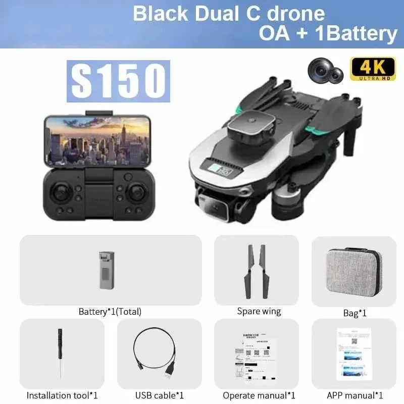 MIJIA S150 Mini Drone 4K Professional 8K HD Dual Camera Drone.