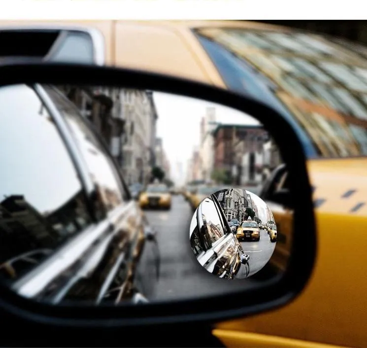 Model: One pair - Car borderless small round mirror 360 degree
