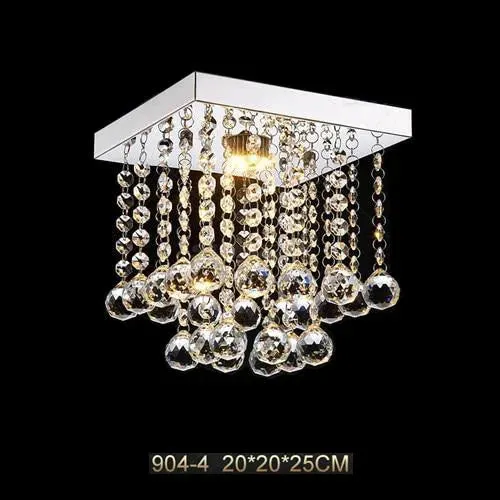 Modern Crystal LED Pendant Light Fixture For Indoor Lamp lamparas De Techo Surface Mounting Pendant Lamp For Bedroom Dining Room