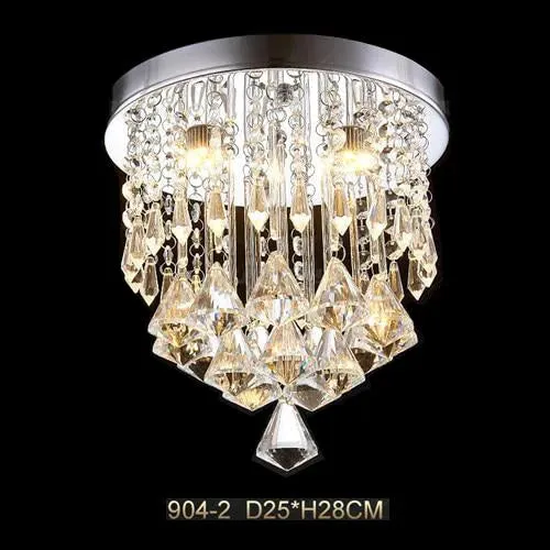 Modern Crystal LED Pendant Light Fixture For Indoor Lamp lamparas De Techo Surface Mounting Pendant Lamp For Bedroom Dining Room