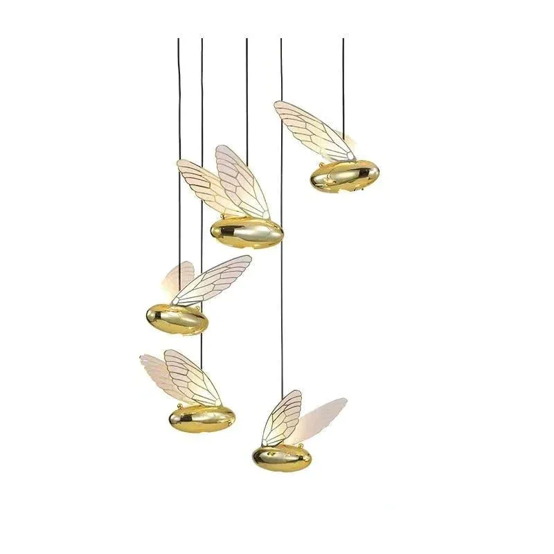 Modern Simple Living Room Bee Chandelier Stair Decoration LED Lamps