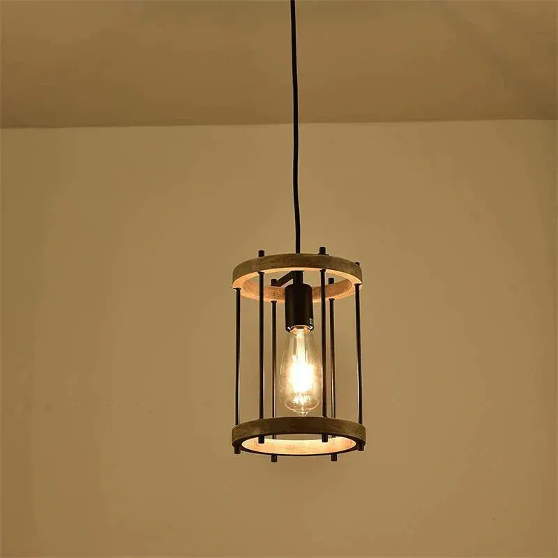 New Chandelier Living Room American Solid Wood Simple Creativity