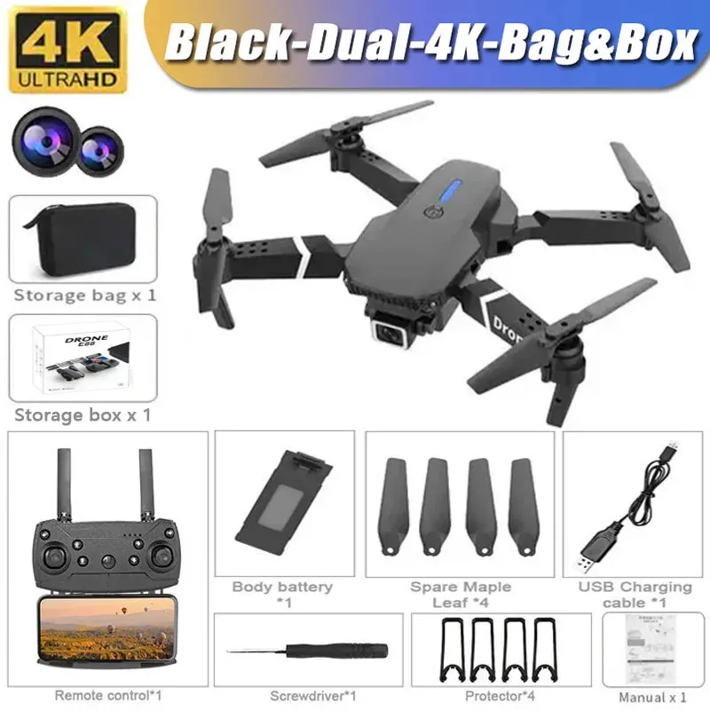 New Foldable RC Drone 4K Professional Equipped with 1080P Wide Angle