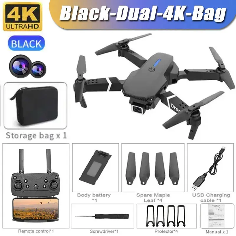 New Foldable RC Drone 4K Professional Equipped with 1080P Wide Angle