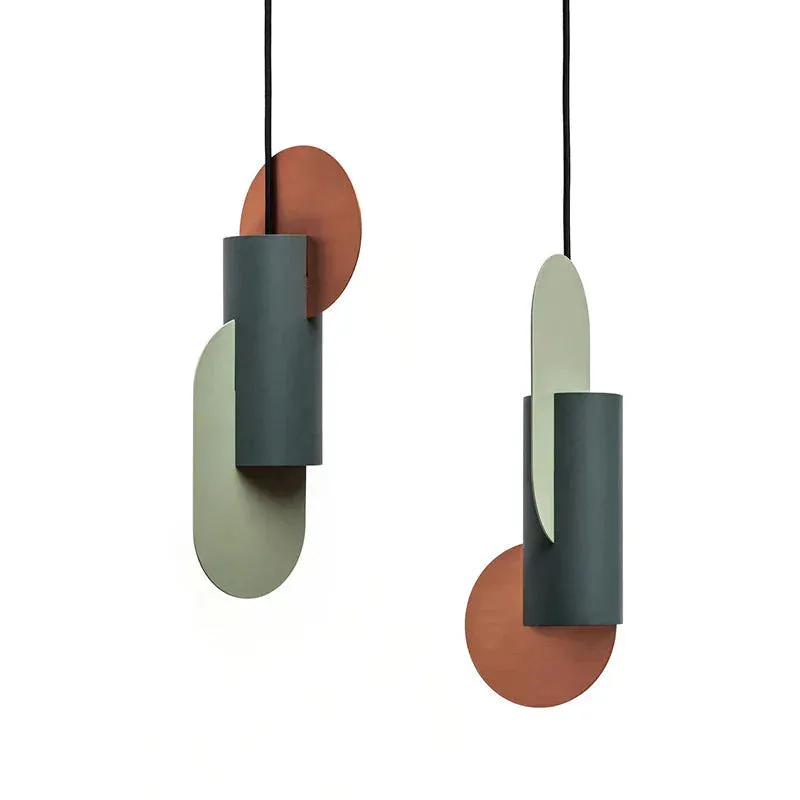Nordic Creative Personality Color Matching Single Small Chandelier Designer's Office Model Room Soft Dining Room Bedside Chandelier