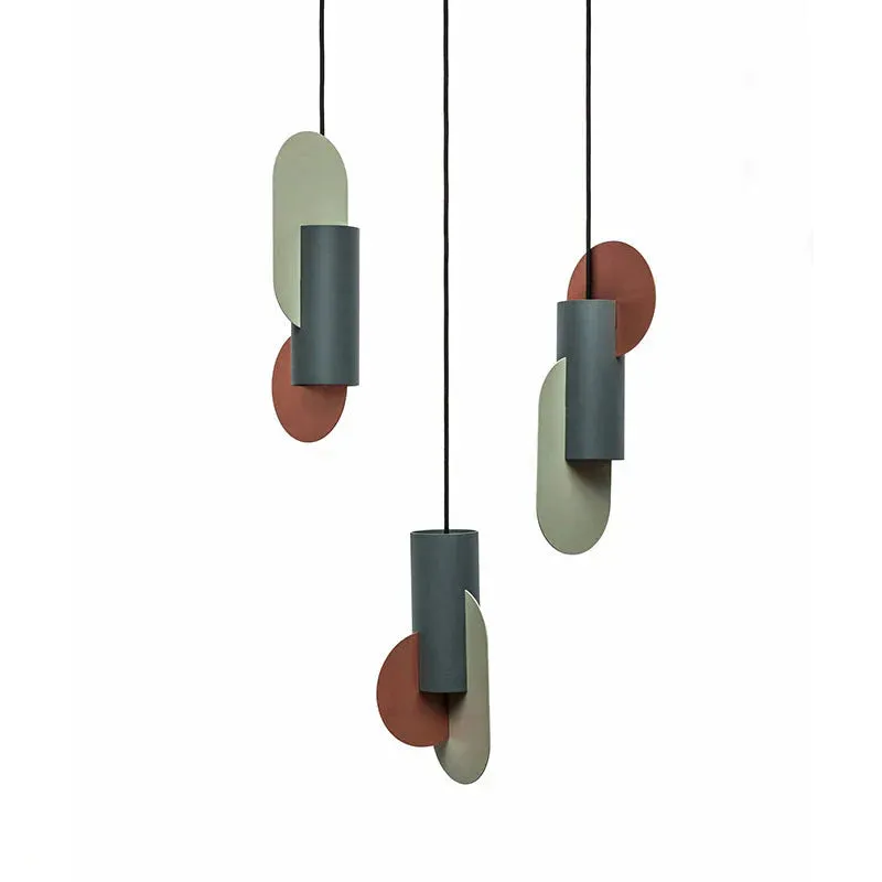 Nordic Creative Personality Color Matching Single Small Chandelier Designer's Office Model Room Soft Dining Room Bedside Chandelier