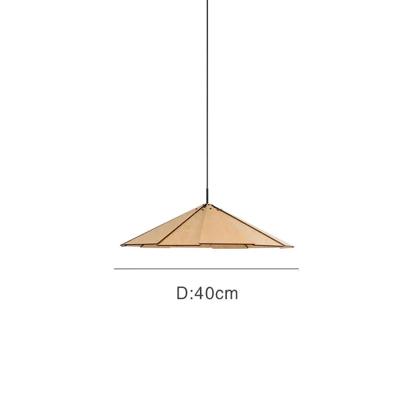 Nordic Minimalist Cafe Homestay Modern Wooden Flying Saucer Chandelier