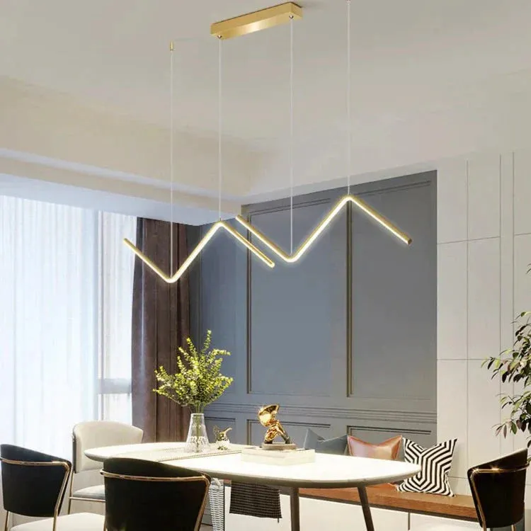 Nordic Minimalist Line Lamp Restaurant Chandelier Modern Simple Designer Net Red Lighting Bar Table Lamp Creative Lamp