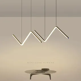 Nordic Minimalist Line Lamp Restaurant Chandelier Modern Simple Designer Net Red Lighting Bar Table Lamp Creative Lamp