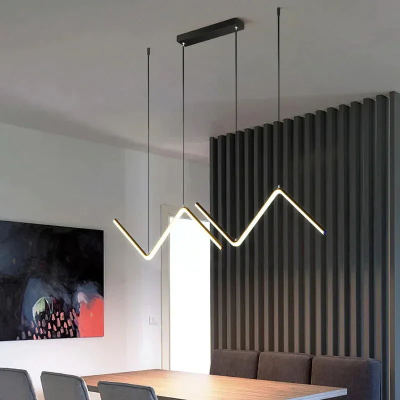 Nordic Minimalist Line Lamp Restaurant Chandelier Modern Simple Designer Net Red Lighting Bar Table Lamp Creative Lamp