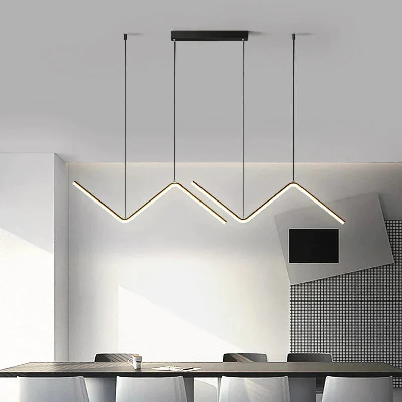 Nordic Minimalist Line Lamp Restaurant Chandelier Modern Simple Designer Net Red Lighting Bar Table Lamp Creative Lamp
