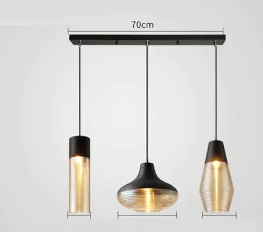 Nordic Restaurant Chandelier Creative Art Personality Modern Minimalist Coffee Shop Glass Chandelier