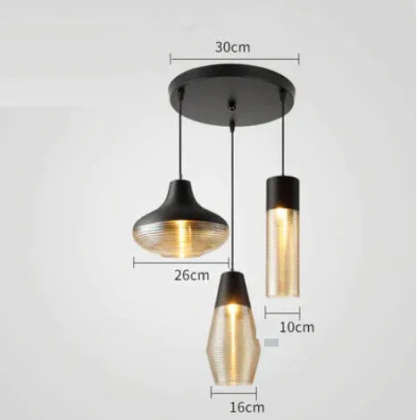 Nordic Restaurant Chandelier Creative Art Personality Modern Minimalist Coffee Shop Glass Chandelier