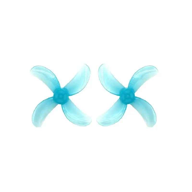Orange HD 40mm 1609 PC 4 Blade 1.5mm Propellers 4CW 4CCW- Clear Blue