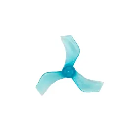 Orange HD 40mm 1635 PC 3 Blade 1mm Propellers 4CW 4CCW- Clear Blue (Single Hole)