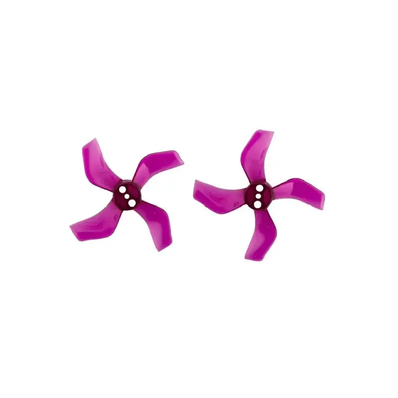 Orange HD 40mm 1636 PC 4 Blade 1.5mm Propellers 4CW 4CCW- Clear Purple