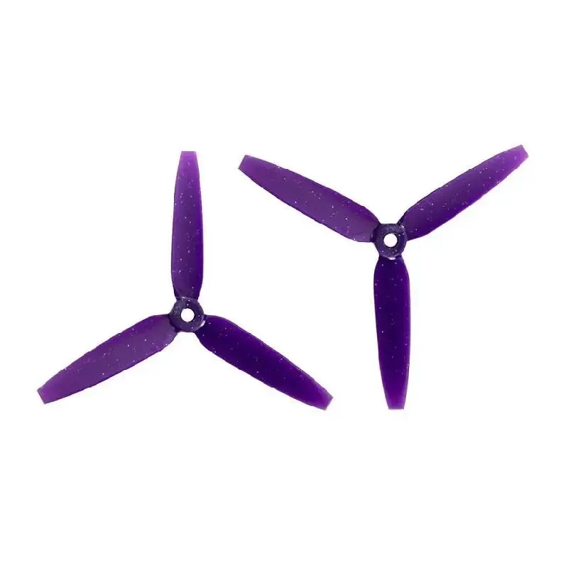Orange HD 513D 3D PC 3 Blade Propellers 2CW 2CCW – Purple