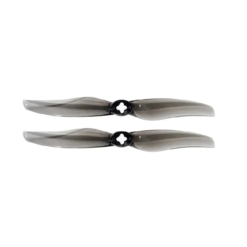 Orange HD LR 5126 PC 2 Blade T-mount 1.5mm Propellers 2CW 2CCW- Clear Gray