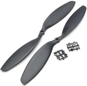Orange HD Propellers 1238(12X3.8) Carbon Nylon Black 1CW 1CCW-1pair