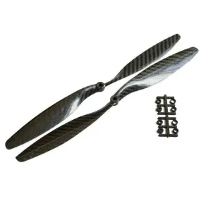 Orange HD Propellers 1245(12X4.5) Carbon Fiber Black 1CW 1CCW-1pair