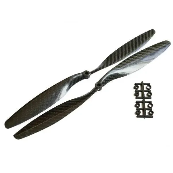 Orange HD Propellers 1245(12X4.5) Carbon Fiber Black 1CW 1CCW-1pair