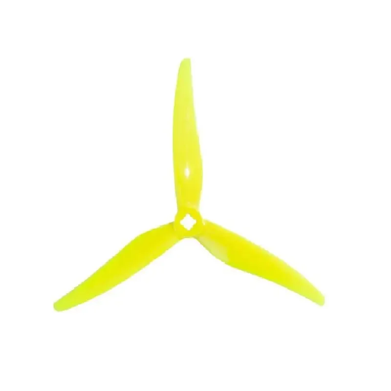 Orange HD SL 5125 PC 3 Blade 1.5mm Propellers 2CW 2CCW- Yellow