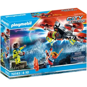 Playmobil 70143 City Action Diver Rescue With Drone