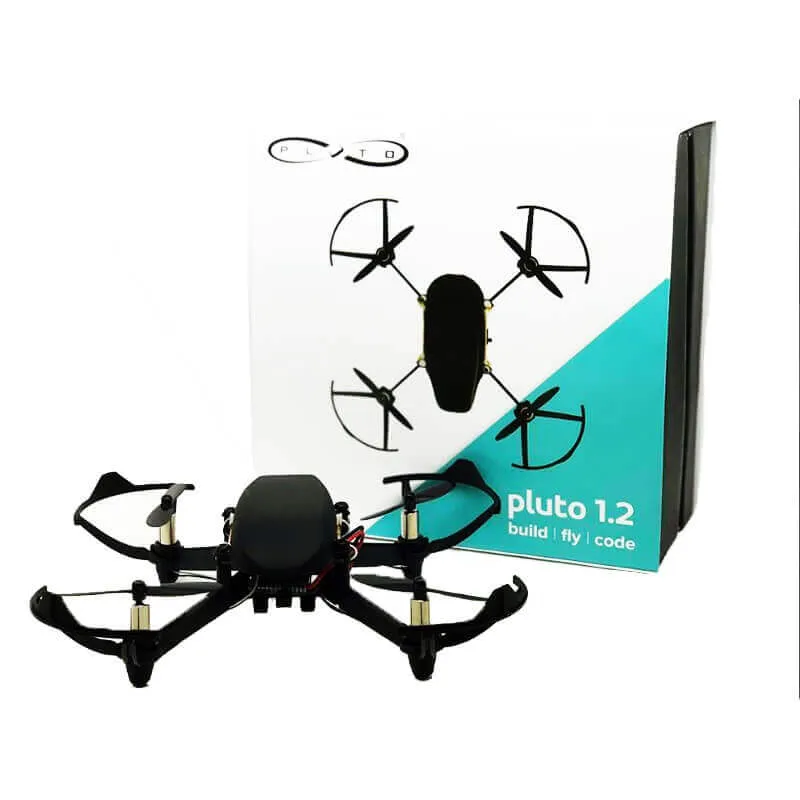 Pluto DIY Nano Drone Kit 1.2 - for Learning Stem & Tinkering, Crash Resistant, Smartphone Controlled with Rechargeable Battery