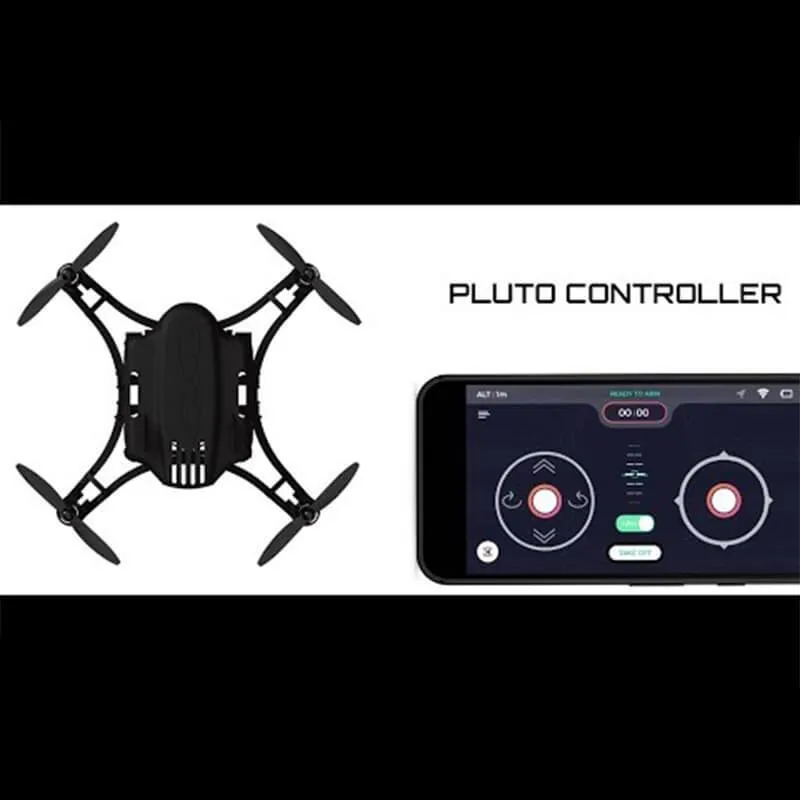 Pluto DIY Nano Drone Kit 1.2 - for Learning Stem & Tinkering, Crash Resistant, Smartphone Controlled with Rechargeable Battery