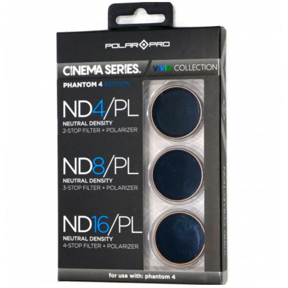 PolarPro Cinema Vivid Triple Filter Pack For Phantom 4 & 3