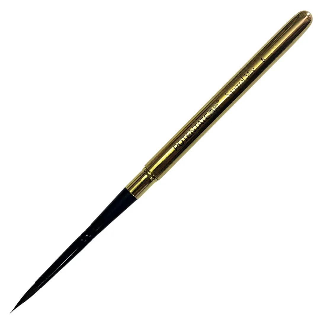 Potentate Brass Travel Brush