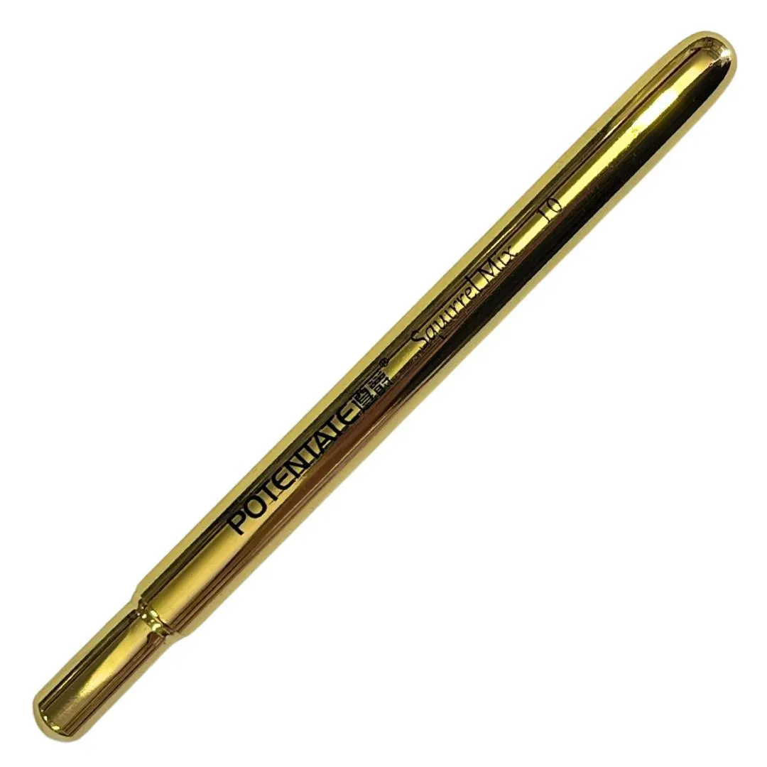 Potentate Brass Travel Brush