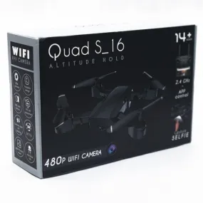 Quad: S_16 Drone Camera S16 Wifi Fpv Mavic 4k HD Camera With Remote Control