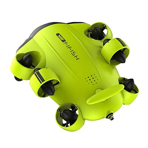 QYSEA FIFISH V6 Underwater Drone with Head-Tracking Function   VR Box   100M Cable   Spool   64G Internal Storage Bundle