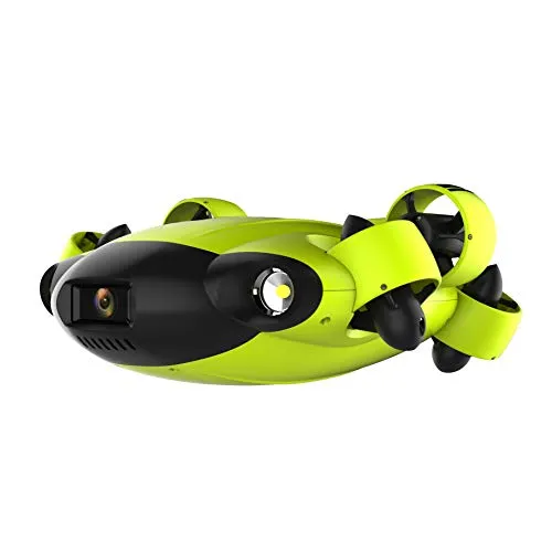 QYSEA FIFISH V6 Underwater Drone with Head-Tracking Function   VR Box   100M Cable   Spool   64G Internal Storage Bundle