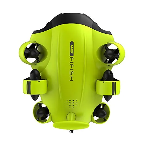 QYSEA FIFISH V6 Underwater Drone with Head-Tracking Function   VR Box   100M Cable   Spool   64G Internal Storage Bundle