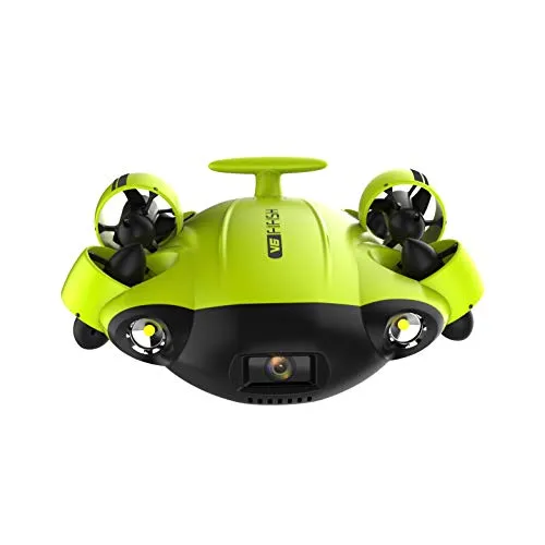QYSEA FIFISH V6 Underwater Drone with Head-Tracking Function   VR Box   100M Cable   Spool   64G Internal Storage Bundle
