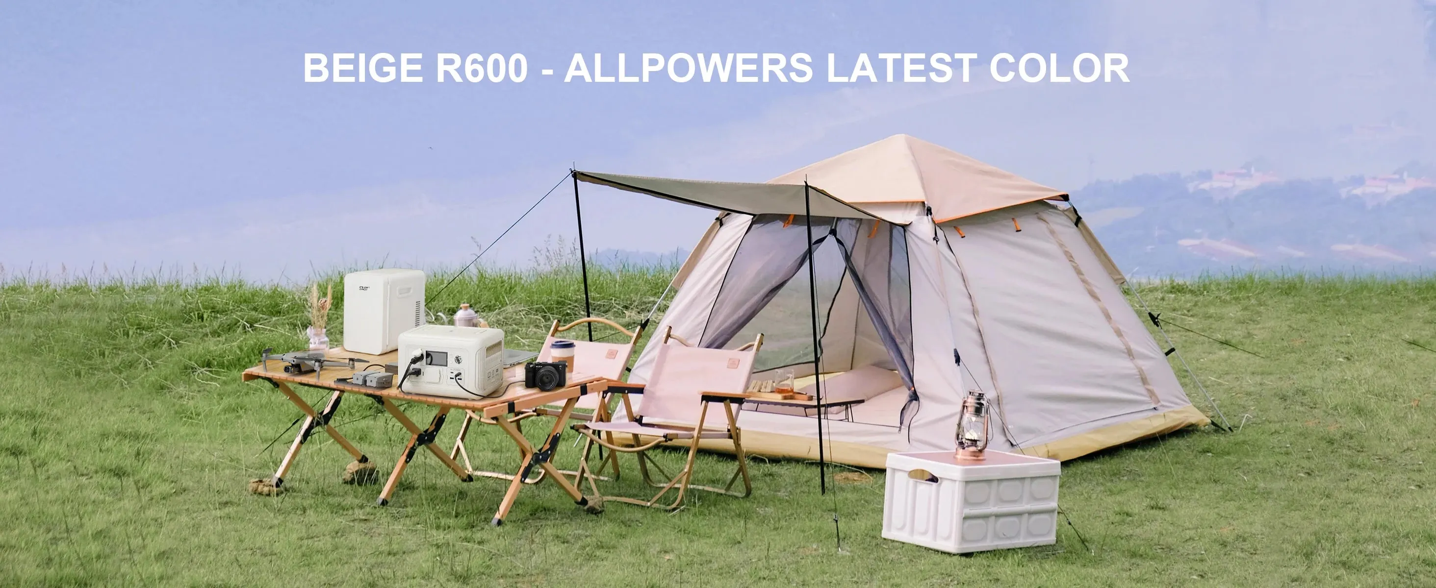 R600 Portable Generator 299Wh 600W with AC Outlets LiFePO4 Battery for Home and Camping