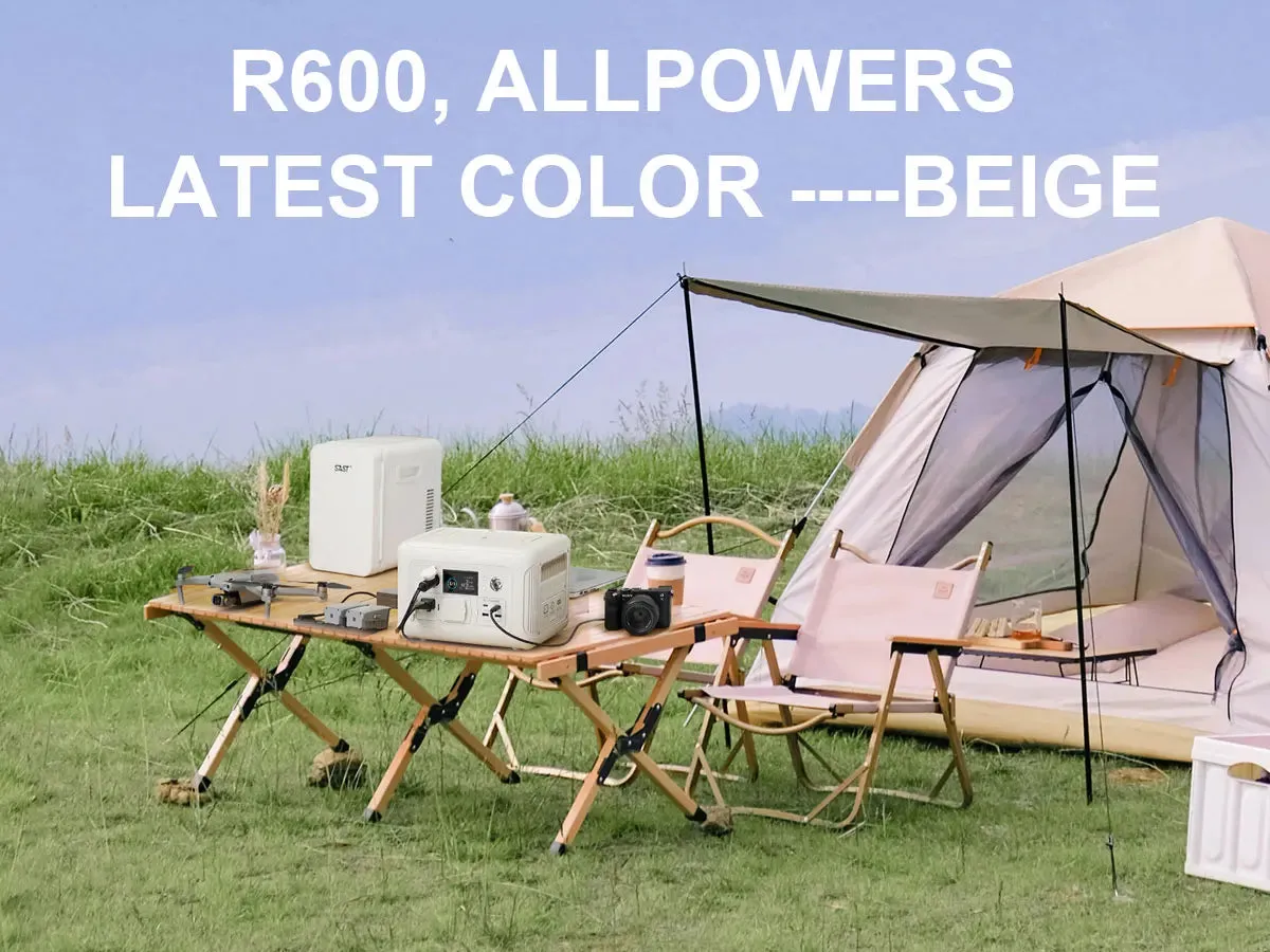 R600 Portable Generator 299Wh 600W with AC Outlets LiFePO4 Battery for Home and Camping
