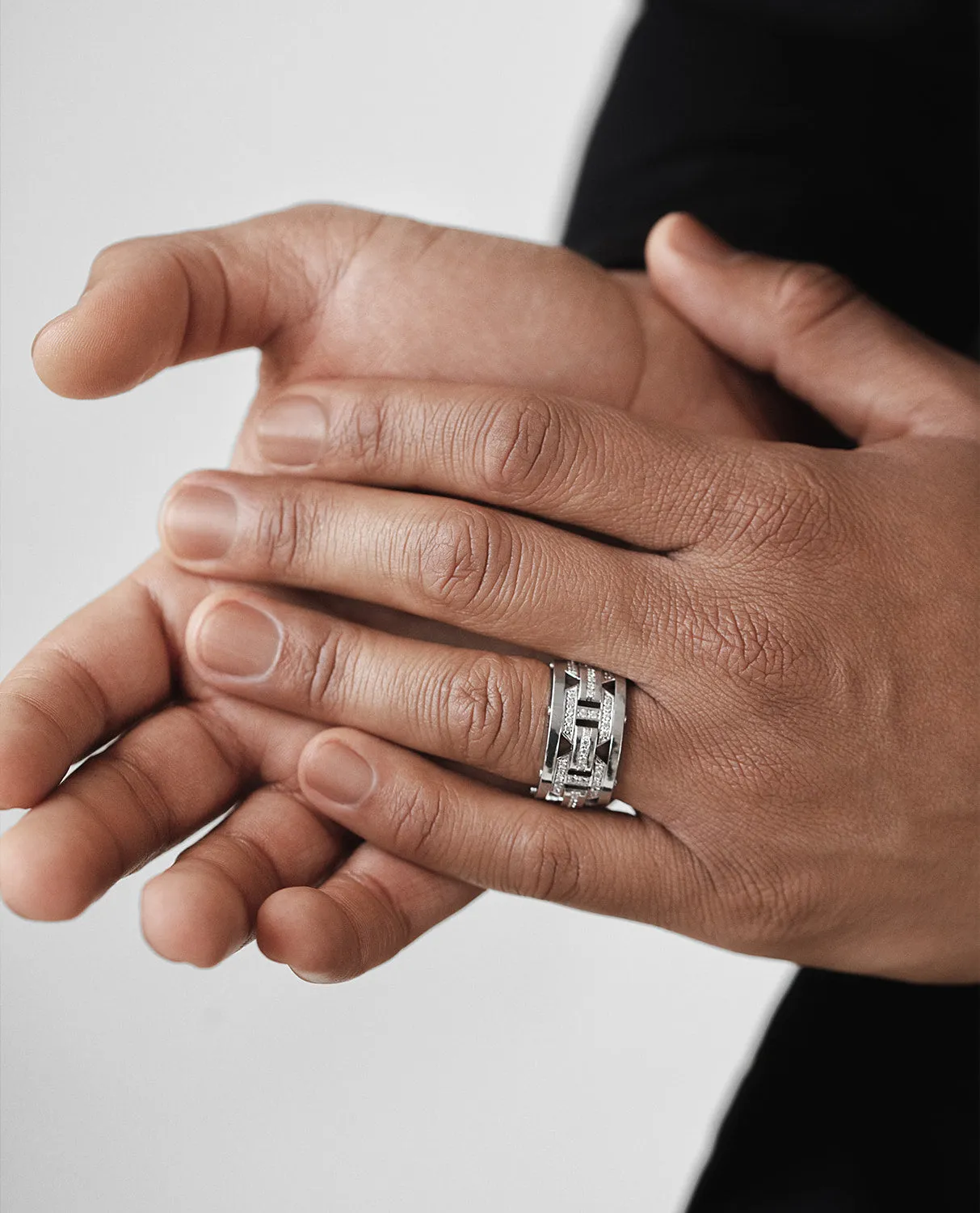 Ready to Ship - BRIGGS Gold Ring with 1.00ct Diamonds - Wide Version