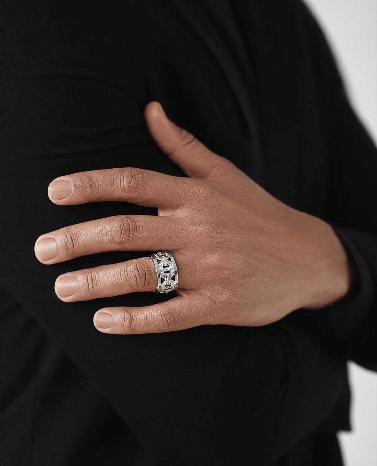Ready to Ship - BRIGGS Gold Ring with 1.00ct Diamonds - Wide Version