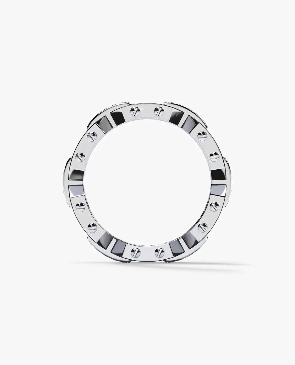 Ready to Ship - BRIGGS Gold Ring with 1.00ct Diamonds with Initials